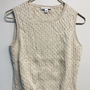 Banana Republic Womens Cable Knit Sweater Vest • M